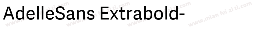 AdelleSans Extrabold字体转换
